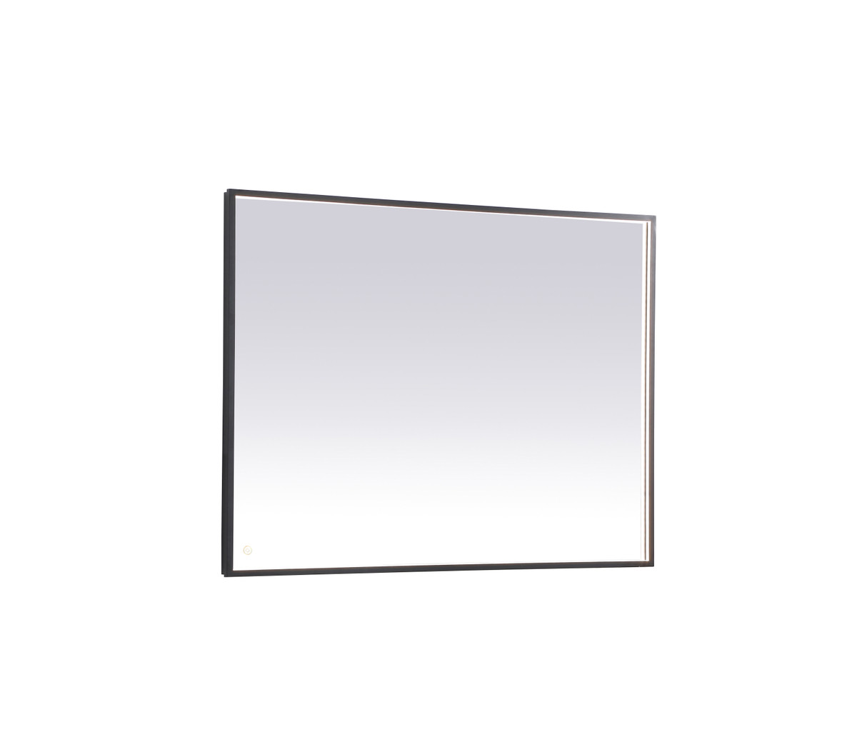 Elegant Decor MRE63648BK Pier 36x48 inch LED mirror with adjustable color temperature 3000K/4200K/6400K in black