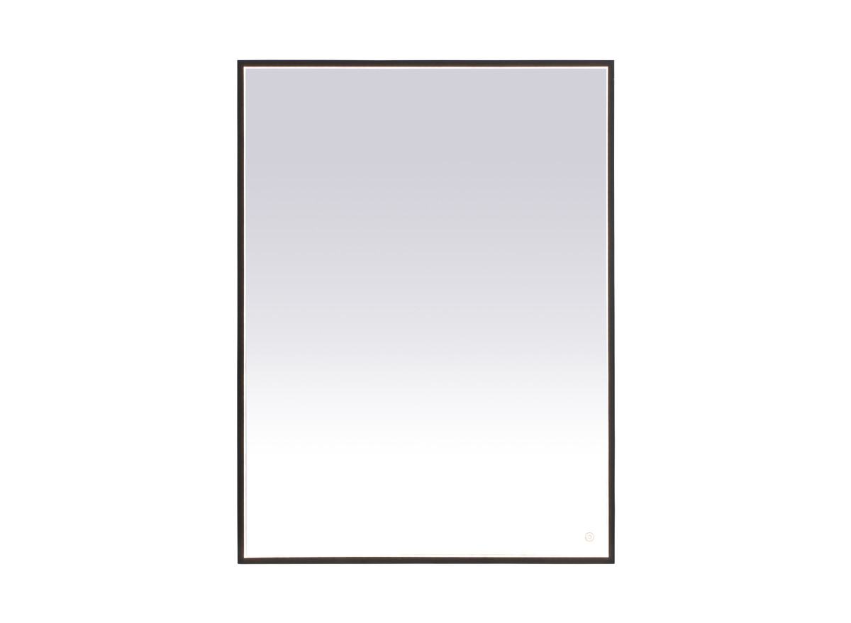 Elegant Decor MRE63648BK Pier 36x48 inch LED mirror with adjustable color temperature 3000K/4200K/6400K in black