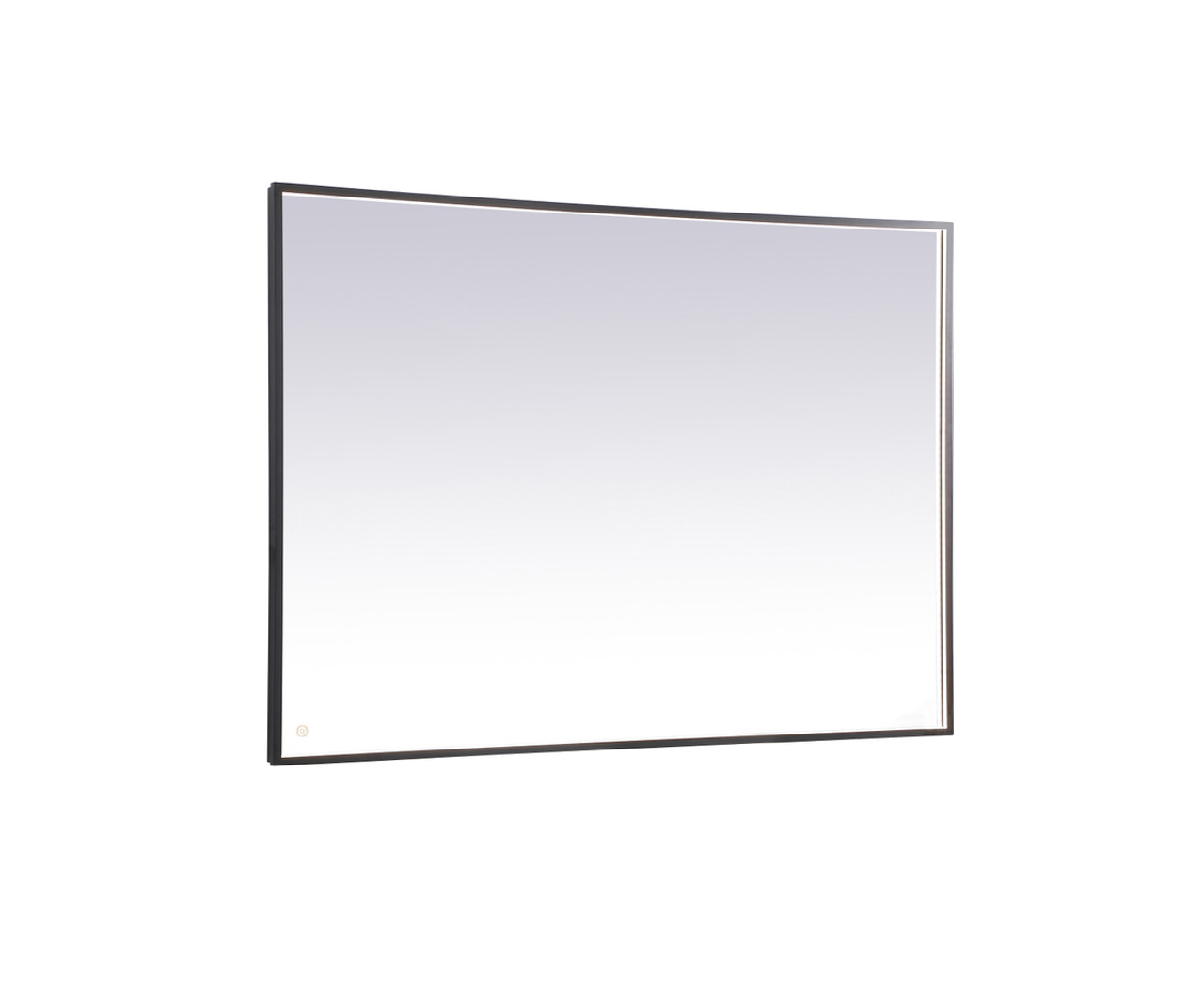 Elegant Decor MRE64260BK Pier 42x60 inch LED mirror with adjustable color temperature 3000K/4200K/6400K in black