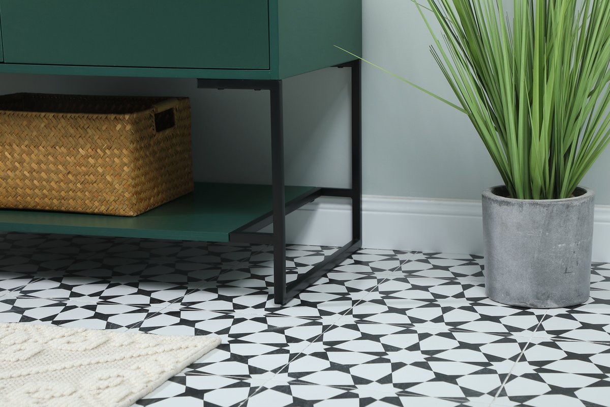 Elegant Decor VF42540MGN-BS 40 inch single bathroom vanity in green with backsplash