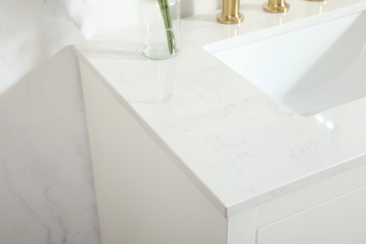 Elegant Decor VF19430WH 30 inch single bathroom vanity in white Elegant Decor VF19430WH 30 inch single bathroom vanity in white