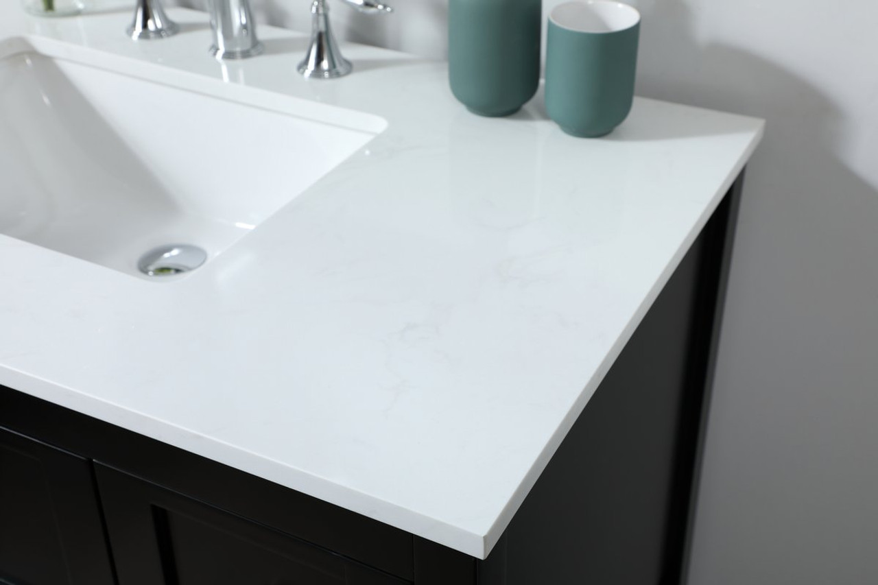 Elegant Decor VF16432BK 32 inch single bathroom vanity in black Elegant Decor VF16432BK 32 inch single bathroom vanity in black