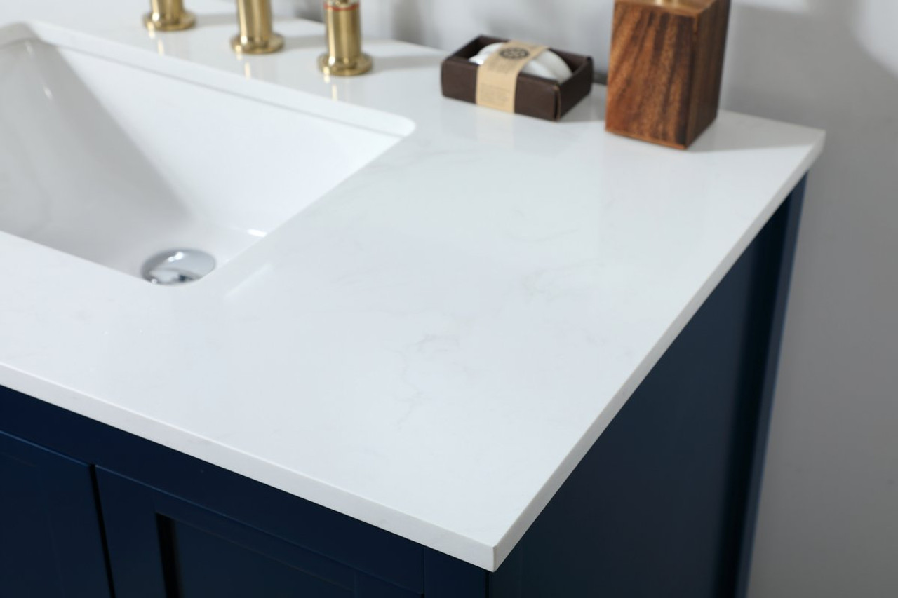 Elegant Decor VF16432BL 32 inch single bathroom vanity in blue Elegant Decor VF16432BL 32 inch single bathroom vanity in blue