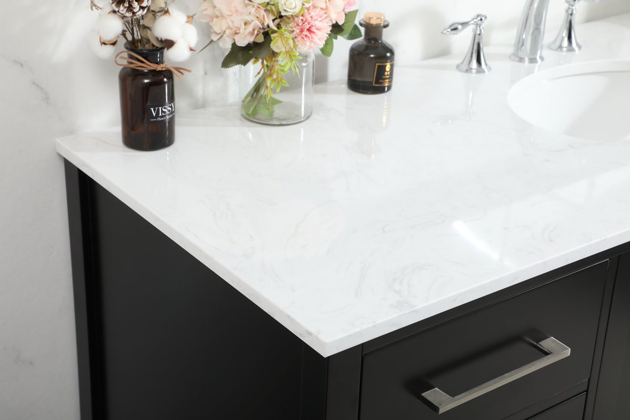 Elegant Decor VF18860BK 60 inch single bathroom vanity in black