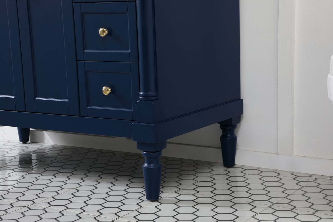 Elegant Decor VF13042BL 42 inch single bathroom vanity in blue Elegant Decor VF13042BL 42 inch single bathroom vanity in blue