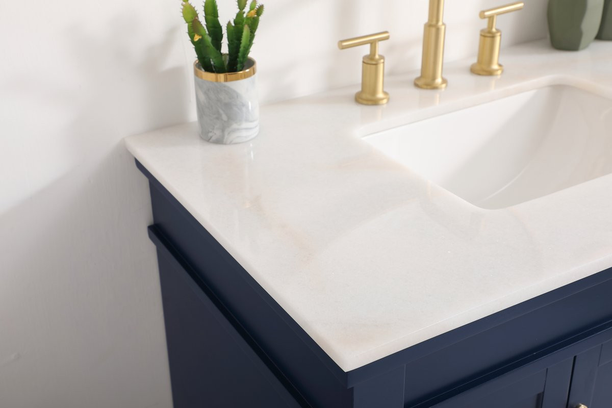 Elegant Decor VF13036BL 36 inch single bathroom vanity in blue