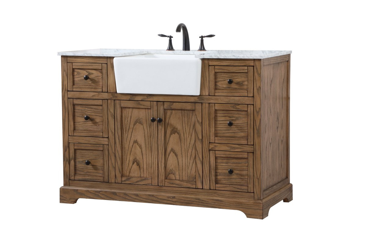 Elegant Decor VF60248DW 48 inch single bathroom vanity in driftwood Elegant Decor VF60248DW 48 inch single bathroom vanity in driftwood