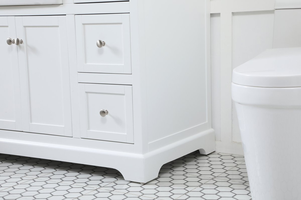 Elegant Decor VF60248WH-BS 48 inch single bathroom vanity in white Elegant Decor VF60248WH-BS 48 inch single bathroom vanity in white