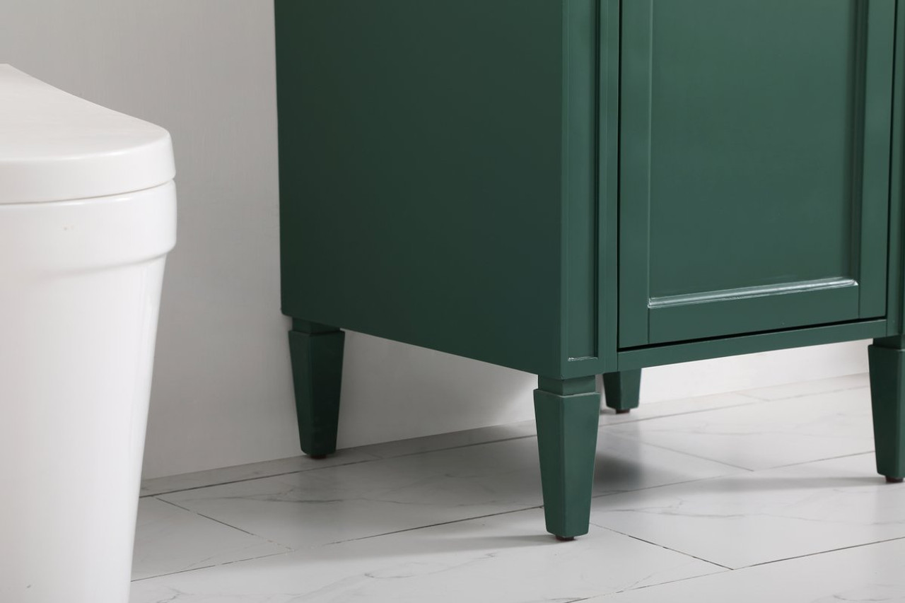 Elegant Decor VF12521GN 21 inch single bathroom vanity in green Elegant Decor VF12521GN 21 inch single bathroom vanity in green