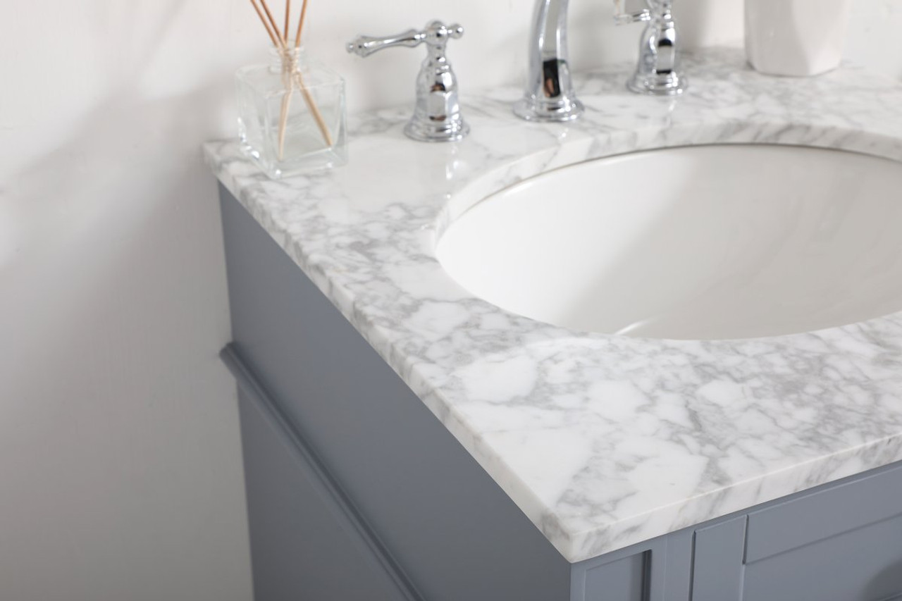 Elegant Decor VF12521GR 21 inch single bathroom vanity in grey Elegant Decor VF12521GR 21 inch single bathroom vanity in grey
