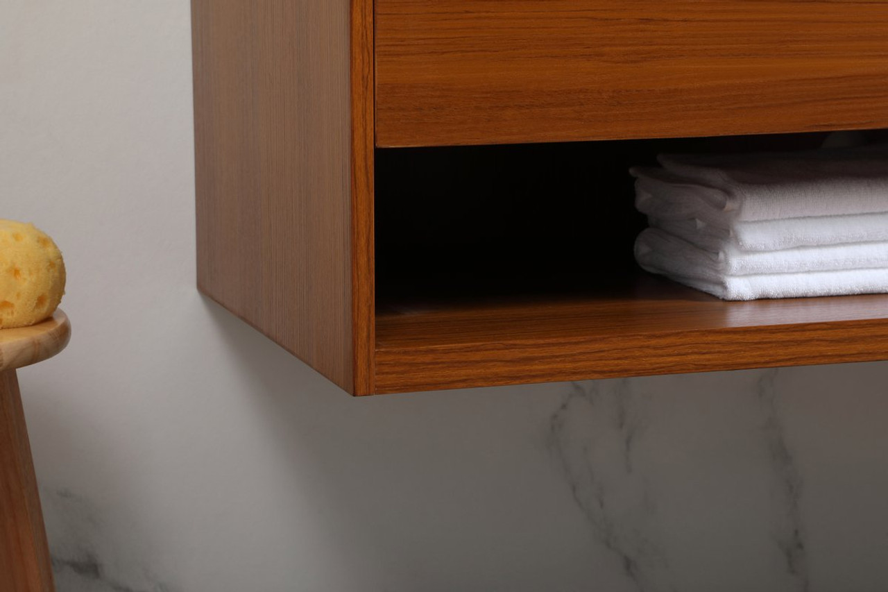 Elegant Decor VF43548MTK 48 inch single bathroom vanity in teak