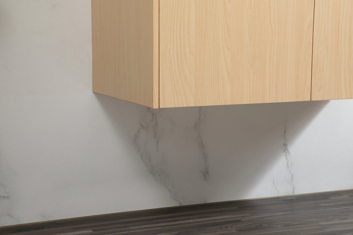 Elegant Decor VF44536MMP-BS 36 inch single bathroom vanity in maple with backsplash