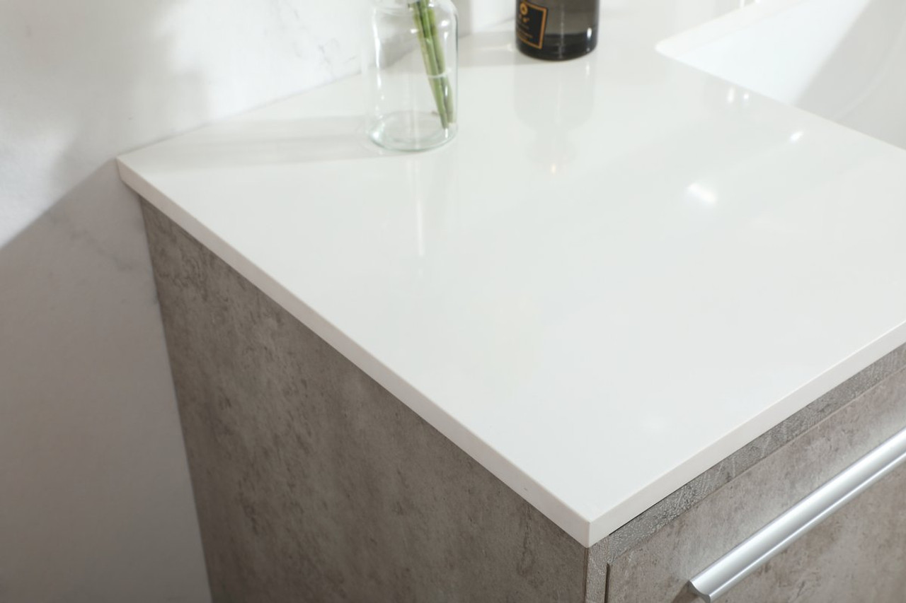 Elegant Decor VF44548MCG 48 inch single bathroom vanity in concrete grey Elegant Decor VF44548MCG 48 inch single bathroom vanity in concrete grey