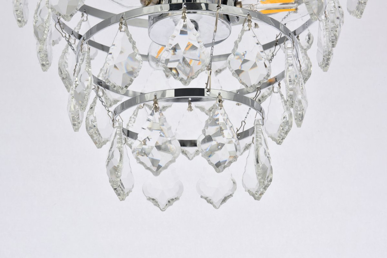 Elegant Lighting 1101F16C Ella 16 inch flush mount in chrome Elegant Lighting 1101F16C Ella 16 inch flush mount in chrome