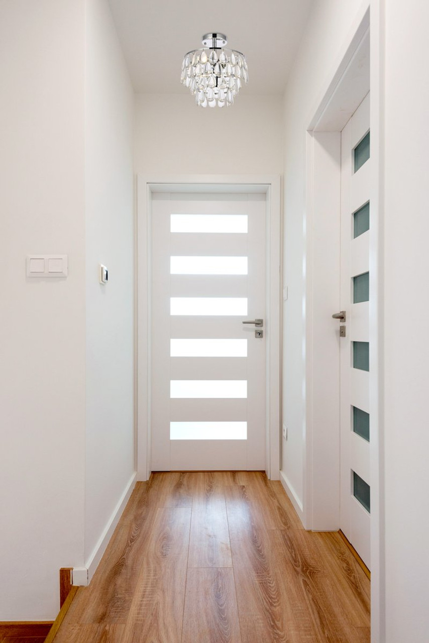 Elegant Lighting 1103F12C Mila 12 inch flush mount in chrome Elegant Lighting 1103F12C Mila 12 inch flush mount in chrome