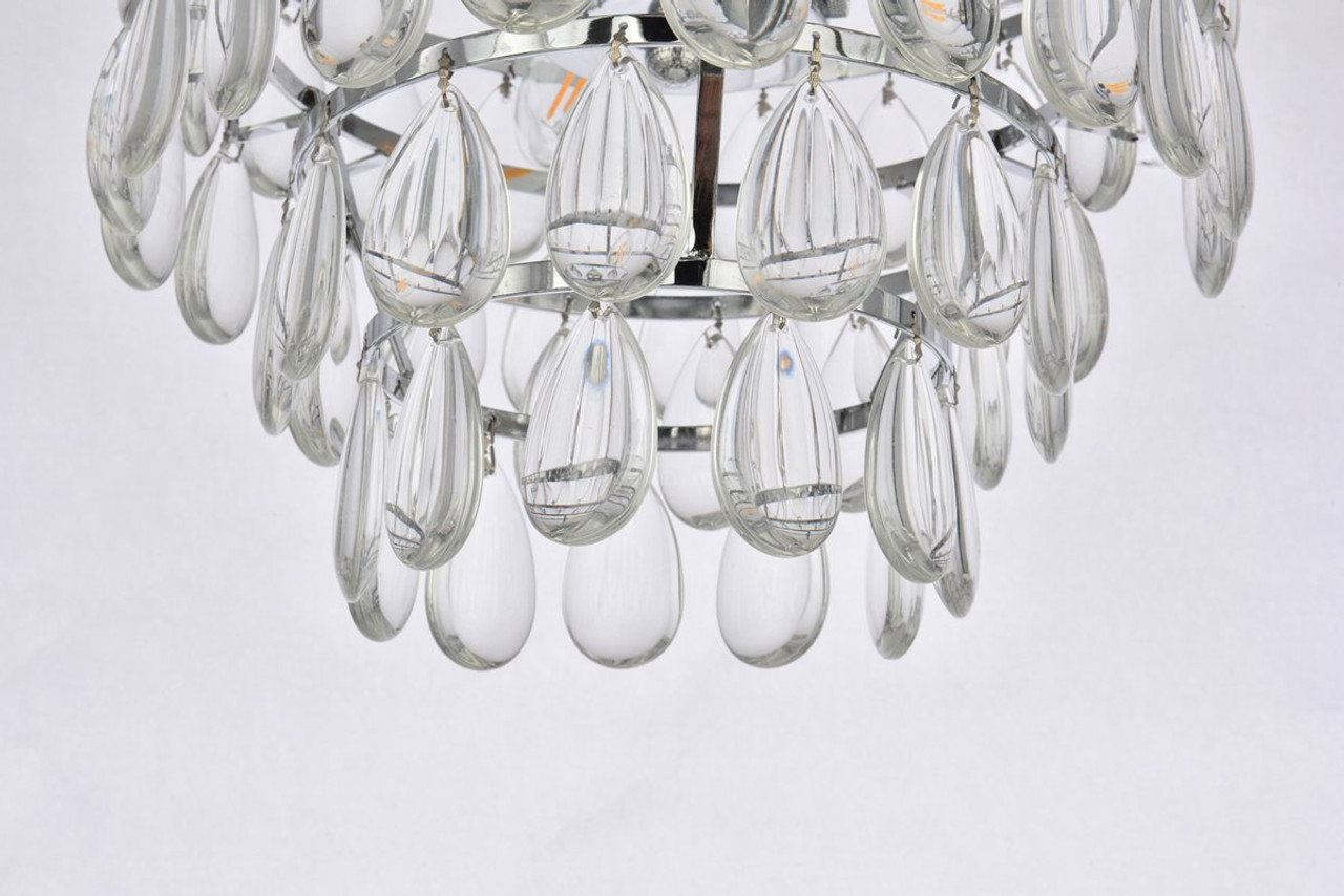 Elegant Lighting 1103F12C Mila 12 inch flush mount in chrome Elegant Lighting 1103F12C Mila 12 inch flush mount in chrome