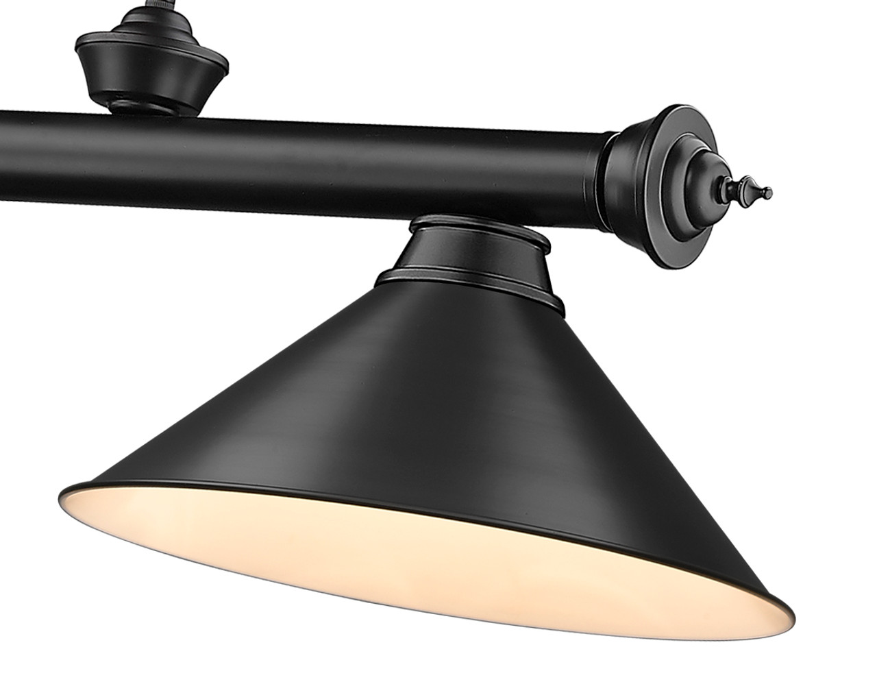 Z-LITE 2306-3MB-MB15 3 Light Billiard, Matte Black