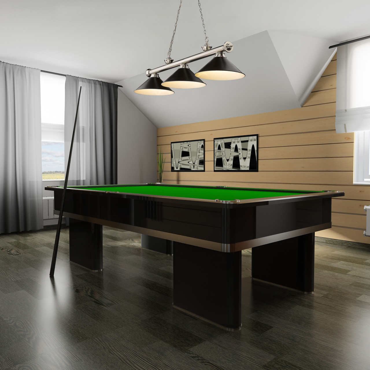 Z-LITE 2306-3BN-MB15 3 Light Billiard, Brushed Nickel Z-LITE 2306-3BN-MB15 3 Light Billiard, Brushed Nickel