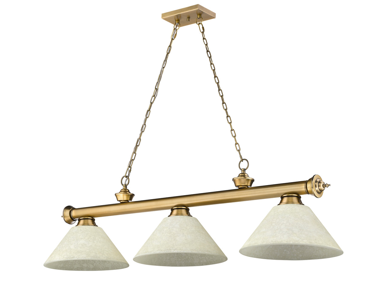 Z-LITE 2306-3RB-AGM14 3 Light Billiard, Rubbed Brass Z-LITE 2306-3RB-AGM14 3 Light Billiard, Rubbed Brass