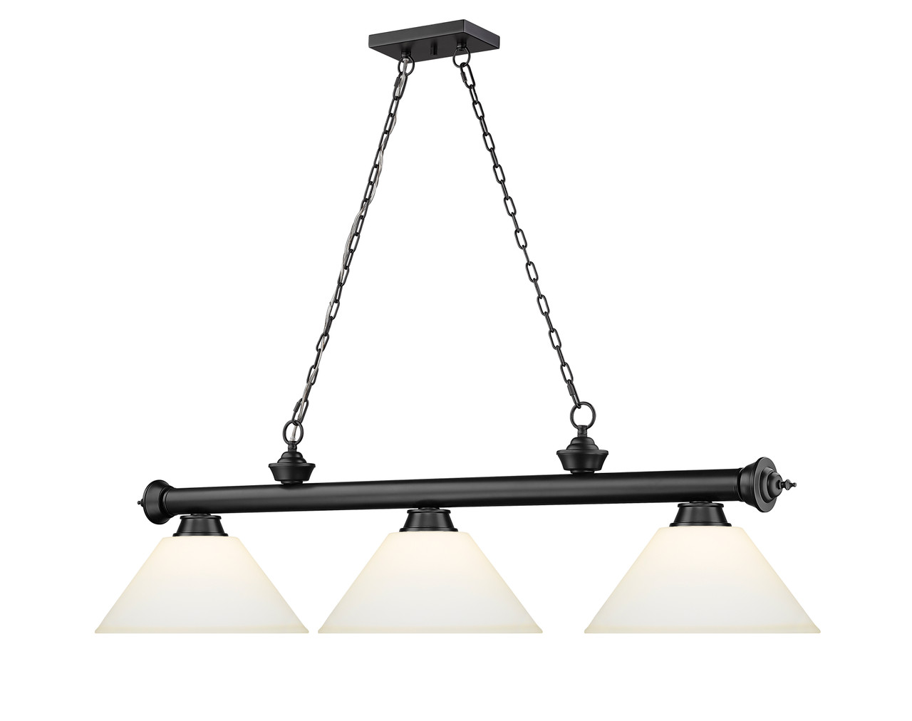 Z-LITE 2306-3MB-AMO14 3 Light Billiard, Matte Black