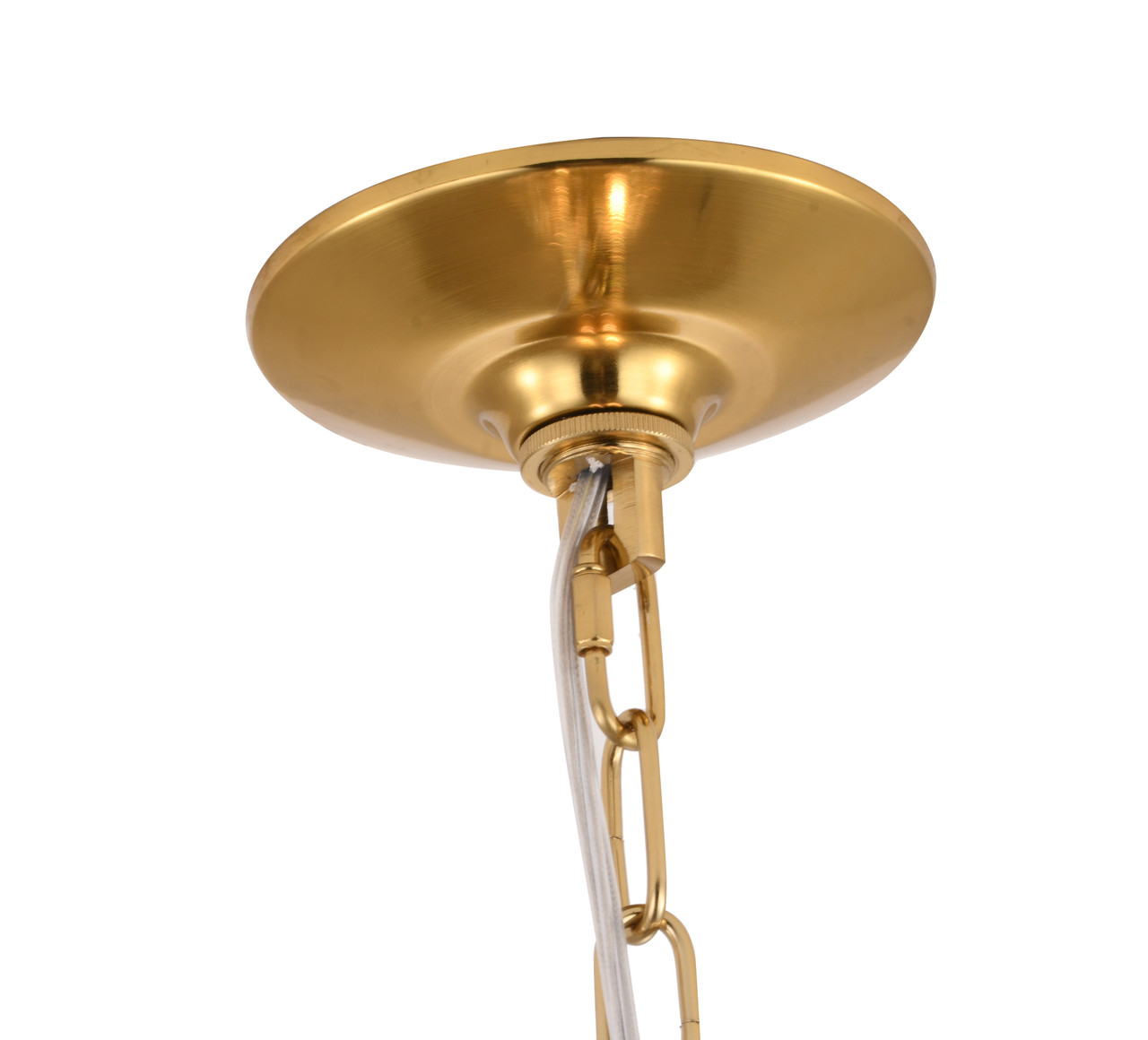 Bethel International LA10C18AB 4-Light Chandelier, Antique Brass