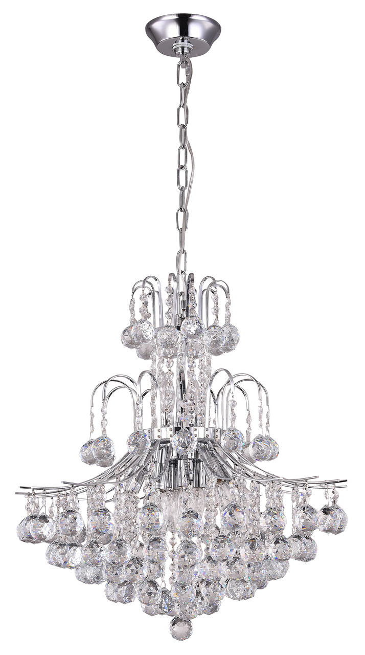 Bethel International BET03CH 11-Light Chandelier, Chrome