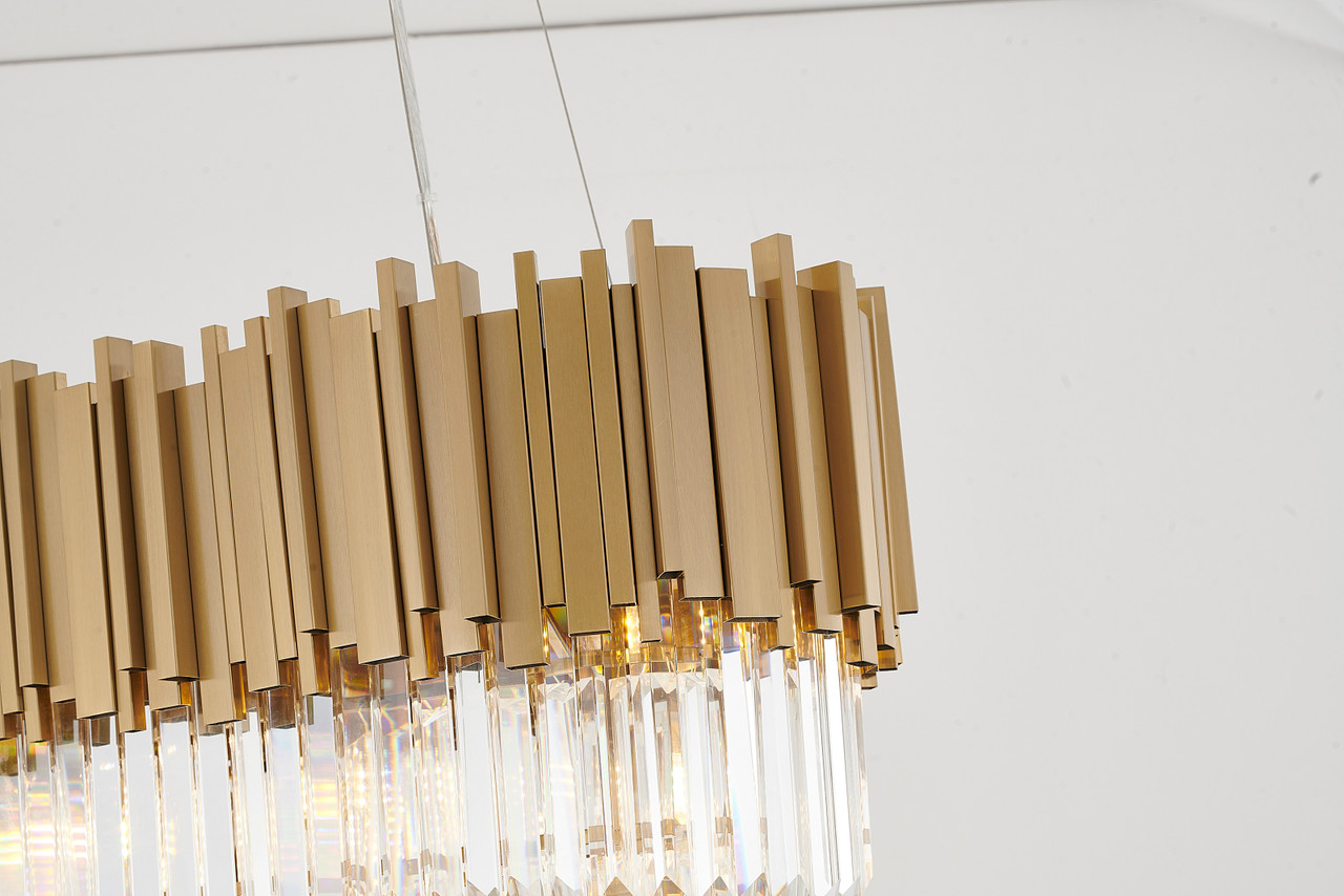 Bethel International MU111C37G 7-Light Chandelier, Gold