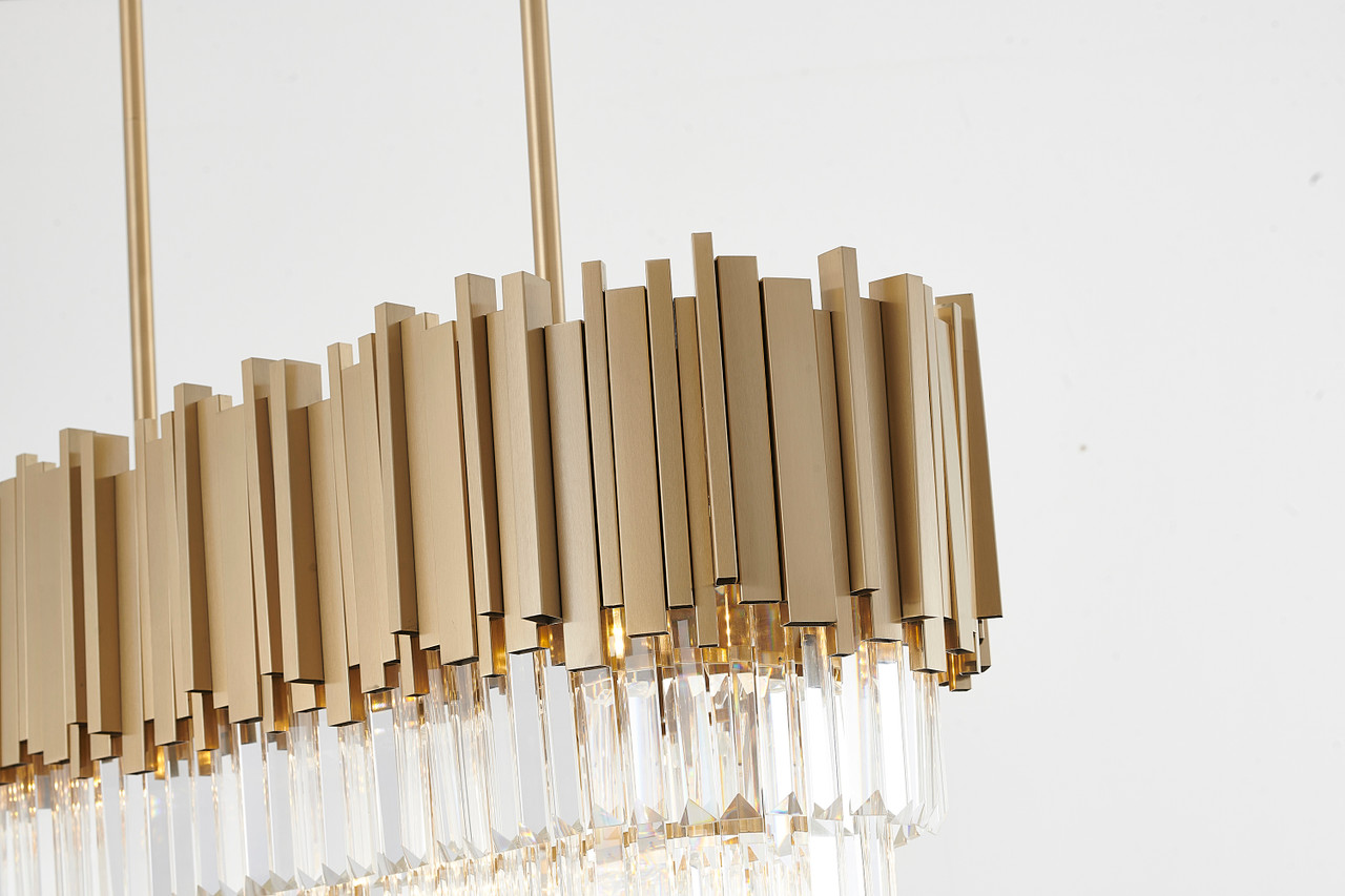 Bethel International MU112C36G 7-Light Chandelier, Gold Bethel International MU112C36G 7-Light Chandelier, Gold