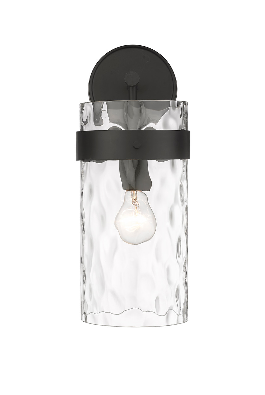 Z-LITE 3035-1SL-MB 1 Light Wall Sconce, Matte Black