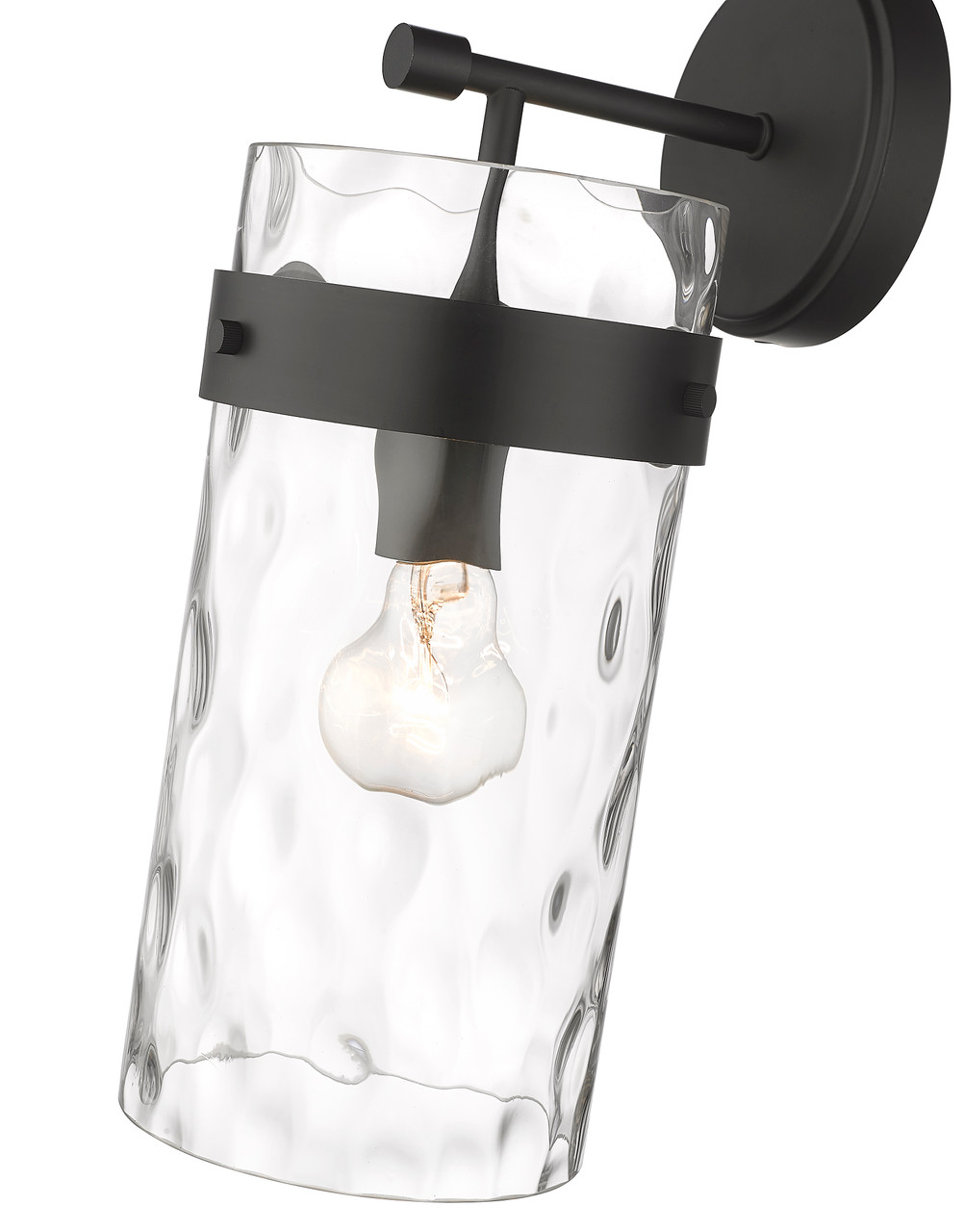 Z-LITE 3035-1SL-MB 1 Light Wall Sconce, Matte Black