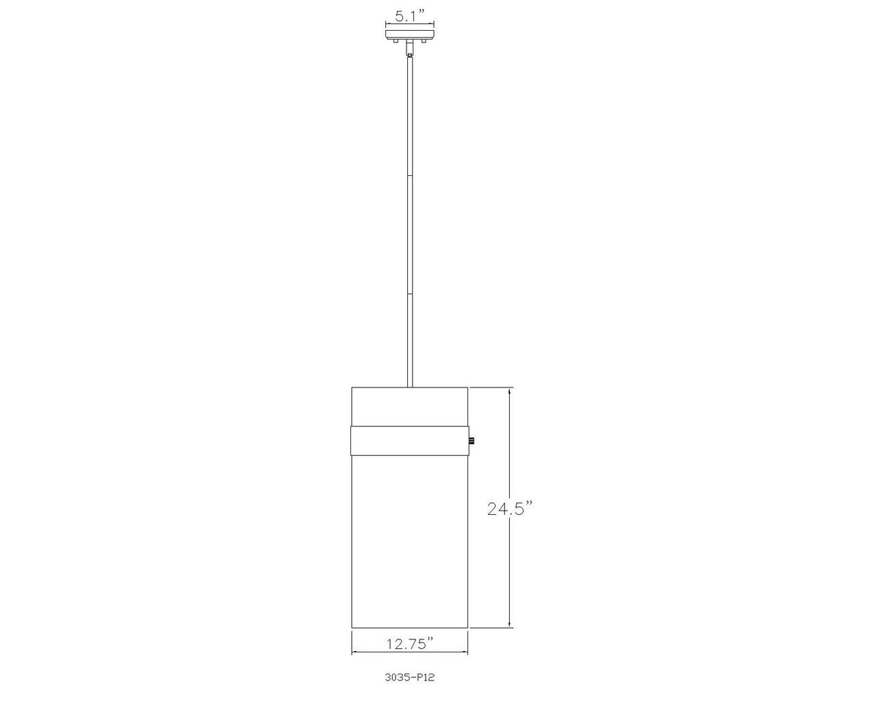 Z-LITE 3035P12-PN 4 Light Pendant, Polished Nickel