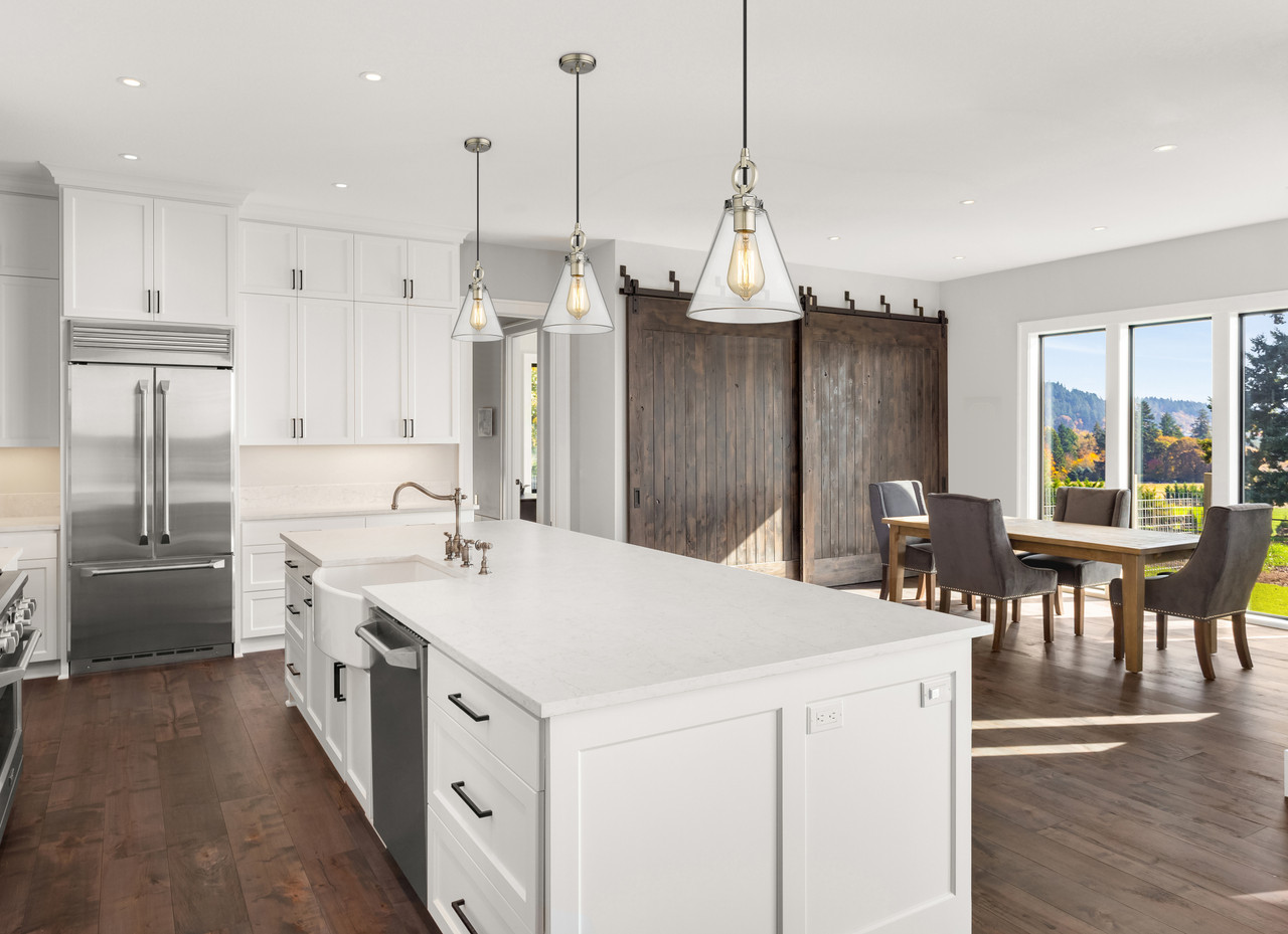 Z-LITE 3034P8-BN 1 Light Pendant, Brushed Nickel