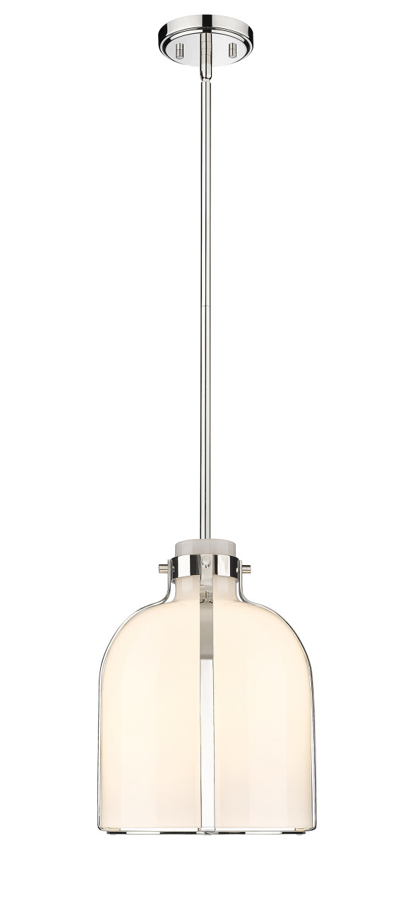 Z-LITE 818-9PN 1 Light Chandelier, Polished Nickel