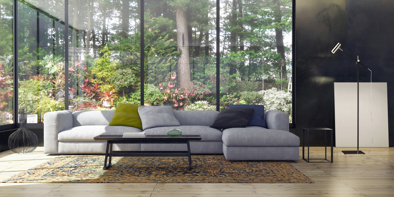 Z-LITE 814FL-MB-PN 1 Light Floor Lamp, Matte Black + Polished Nickel