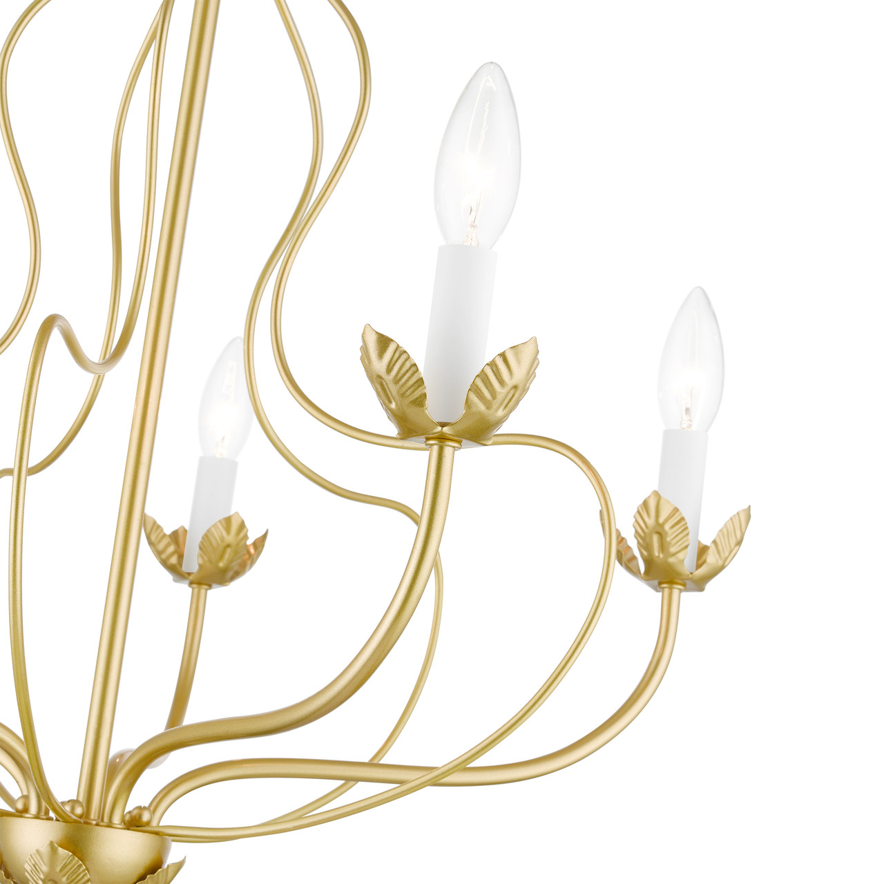 LIVEX LIGHTING 42905-33 5 Light Soft Gold Chandelier