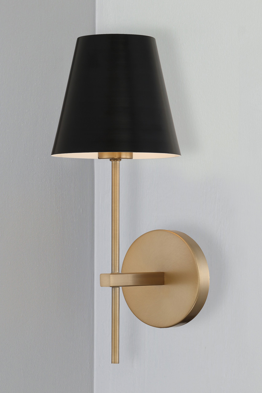 CRYSTORAMA XAV-B8321-VG Xavier 1 Light Vibrant Gold Wall Mount