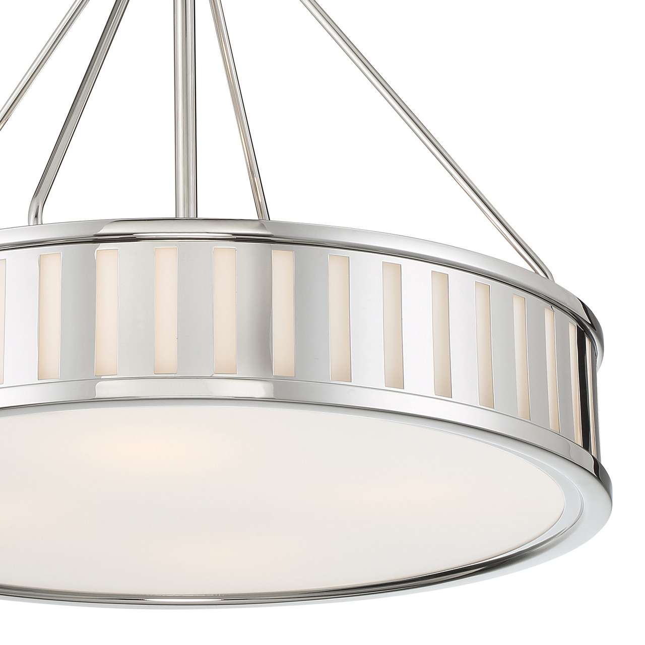 CRYSTORAMA KEN-8304-PN Kendal 4 Light Polished Nickel Pendant