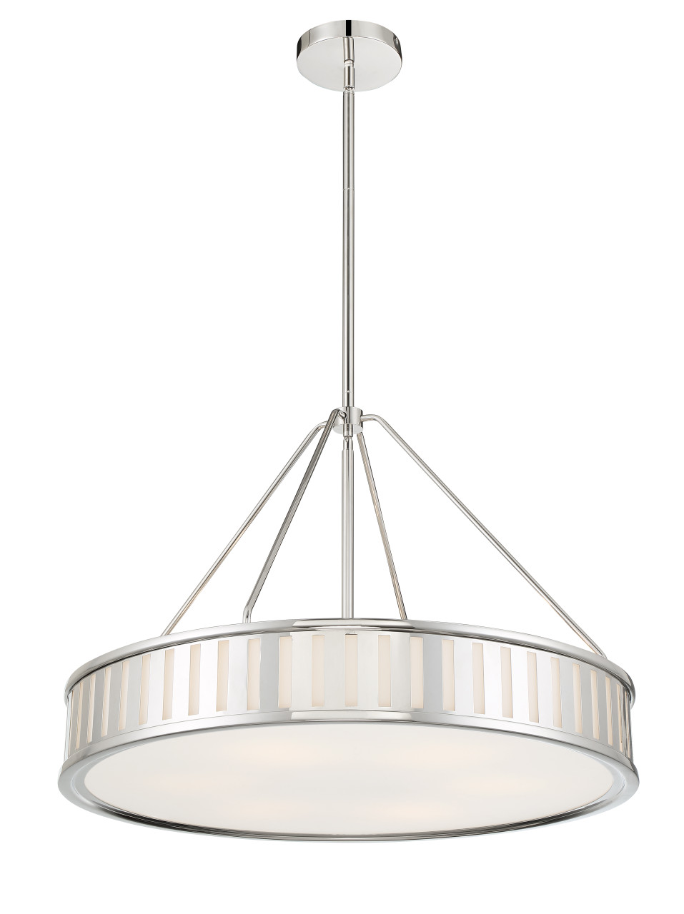 CRYSTORAMA KEN-8306-PN Kendal 6 Light Polished Nickel Pendant