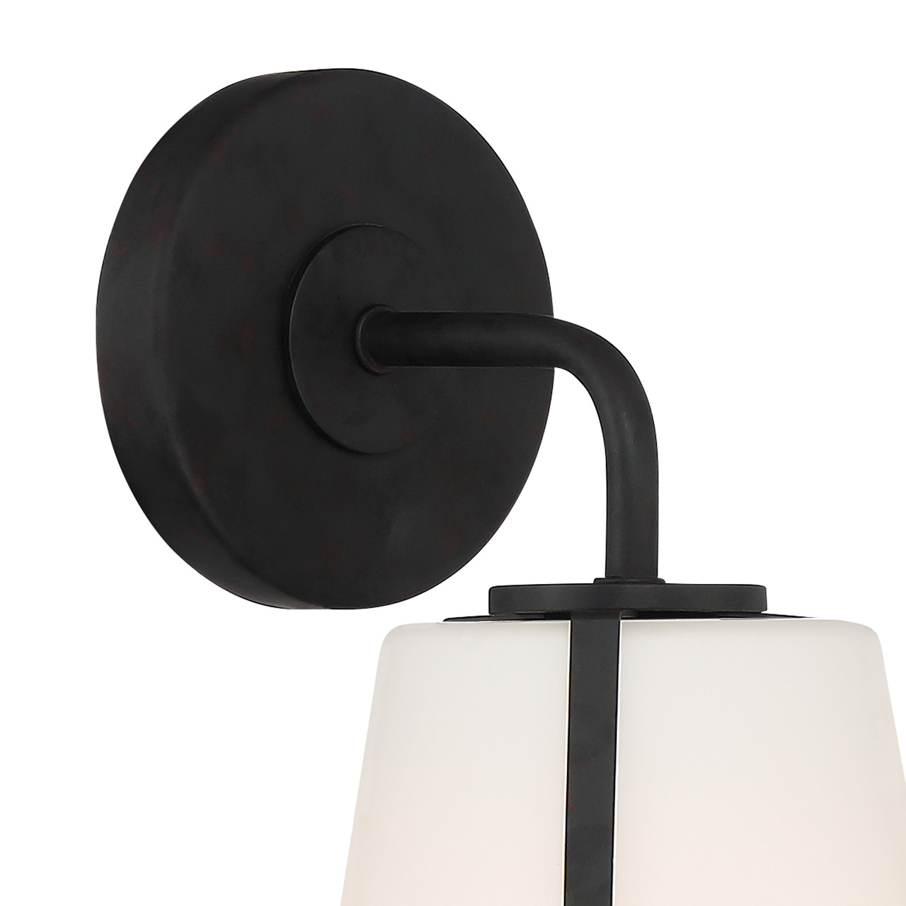 CRYSTORAMA FUL-911-BK Fulton 1 Light Black Wall Mount