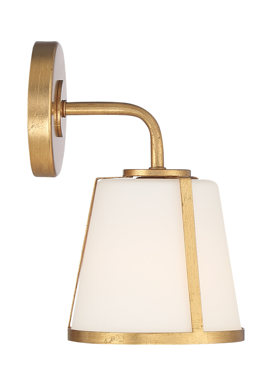 CRYSTORAMA FUL-911-GA Fulton 1 Light Antique Gold Wall Mount