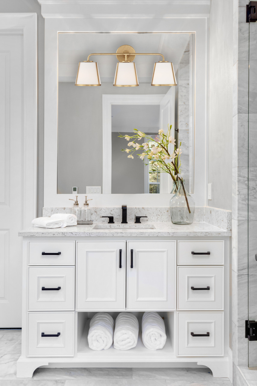 CRYSTORAMA FUL-913-GA Fulton 3 Light Antique Gold Bathroom Vanity CRYSTORAMA FUL-913-GA Fulton 3 Light Antique Gold Bathroom Vanity
