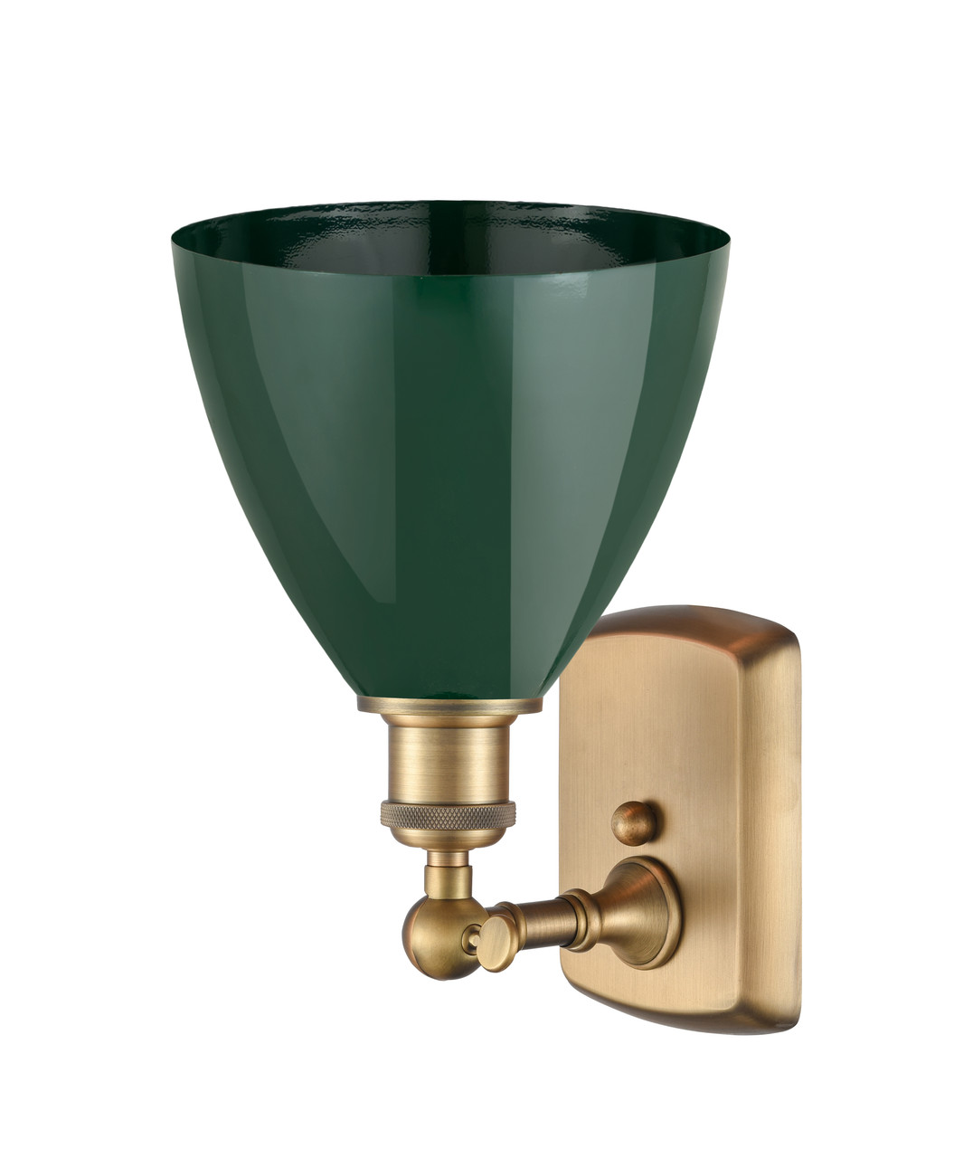 INNOVATIONS 516-1W-BB-MBD-75-GR 1-Light Sconce Brushed Brass