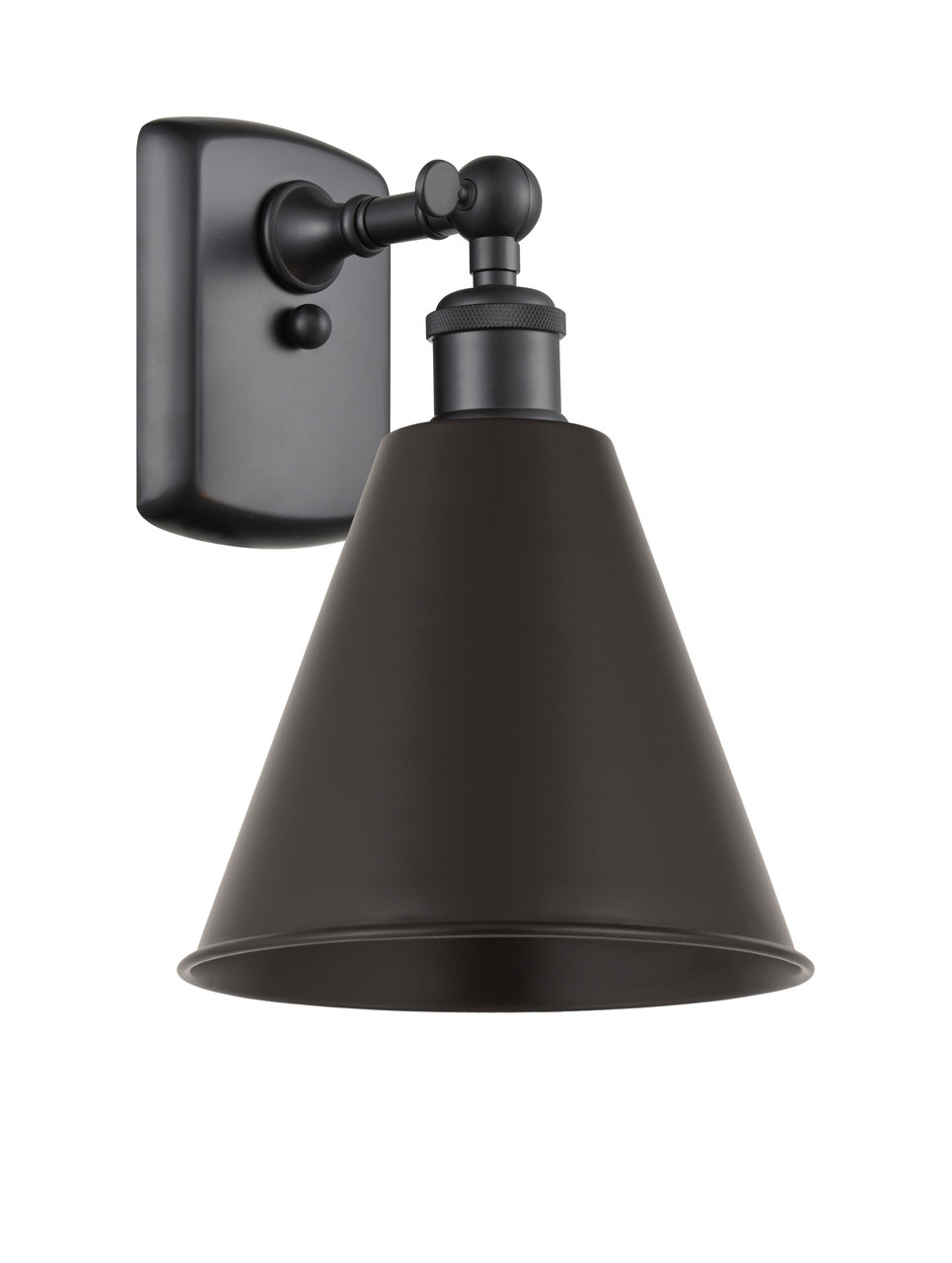 INNOVATIONS 516-1W-BK-MBC-8-BK 1-Light Sconce Matte Black