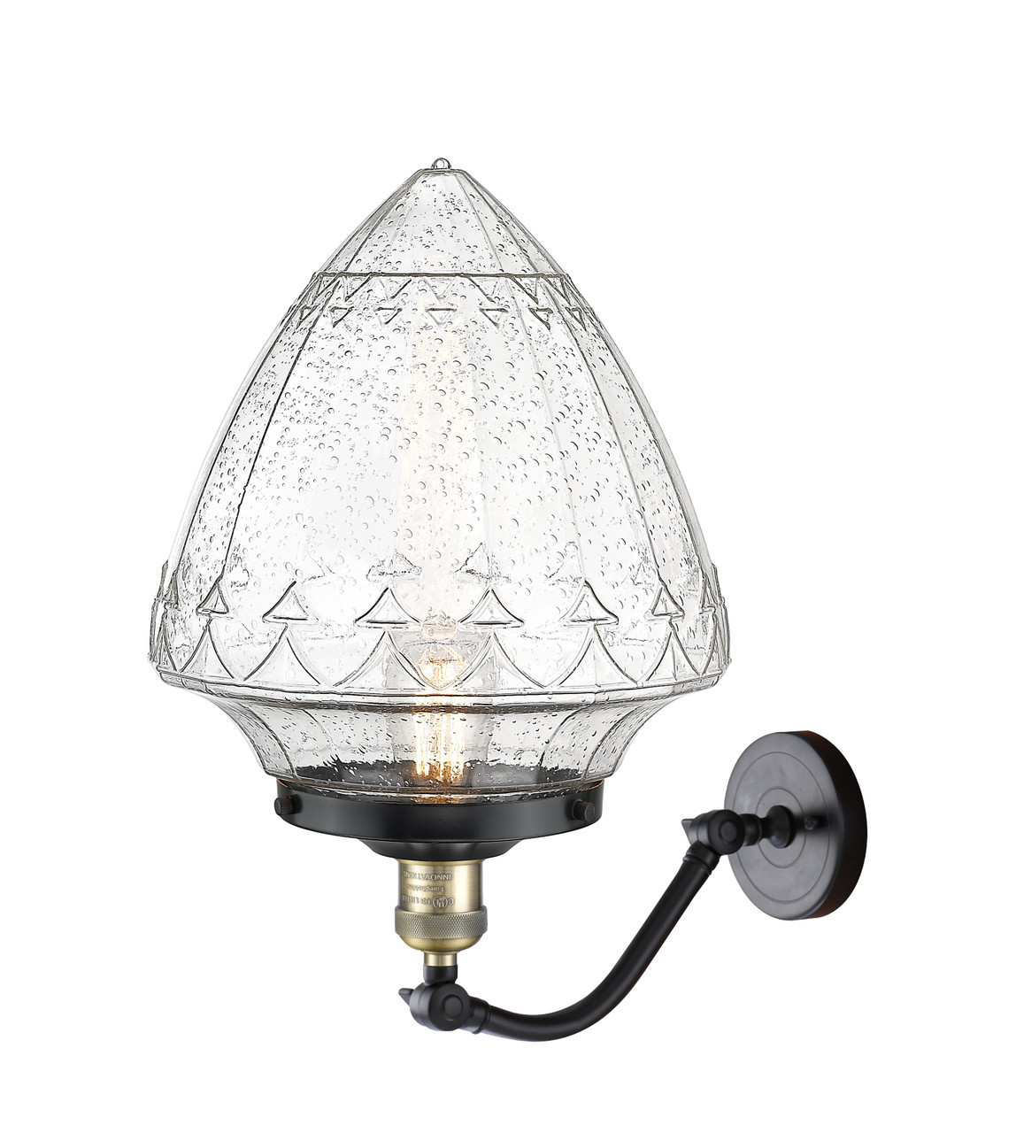 INNOVATIONS 515-1W-BAB-G664-12 1-Light Sconce Black Antique Brass