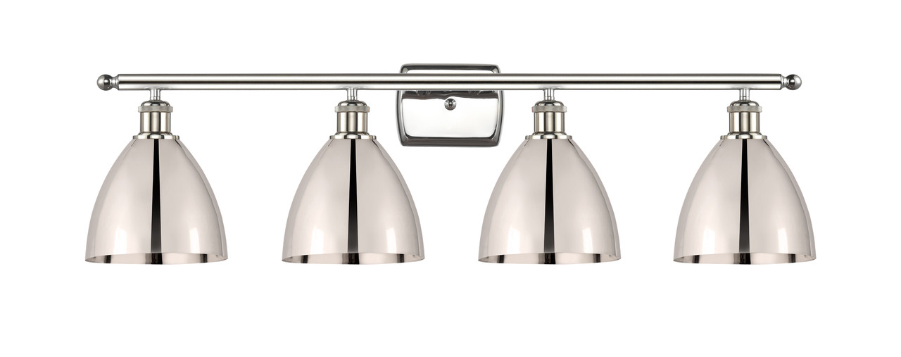 INNOVATIONS 516-4W-PN-MBD-75-PN-LED 4-Light Bath Vanity Light Polished Nickel