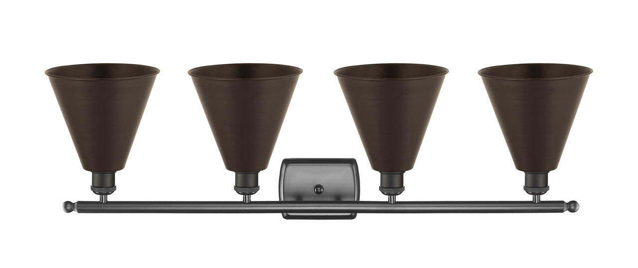 INNOVATIONS 516-4W-OB-MBC-8-OB-LED 4-Light Bath Vanity Light Oil Rubbed Bronze