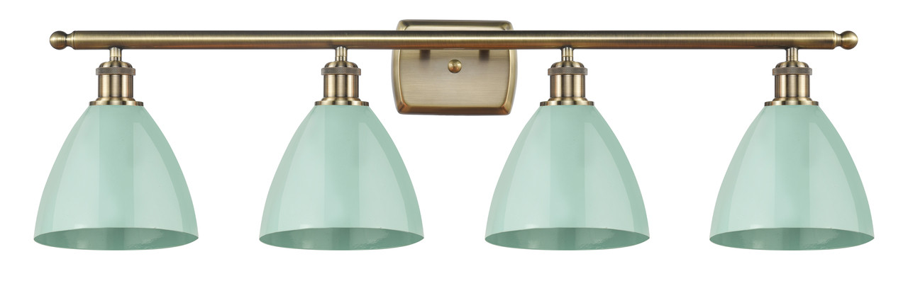 INNOVATIONS 516-4W-AB-MBD-75-SF 4-Light Bath Vanity Light Antique Brass