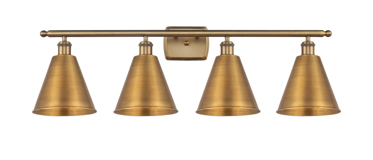 INNOVATIONS 516-4W-BB-MBC-8-BB-LED 4-Light Bath Vanity Light Brushed Brass