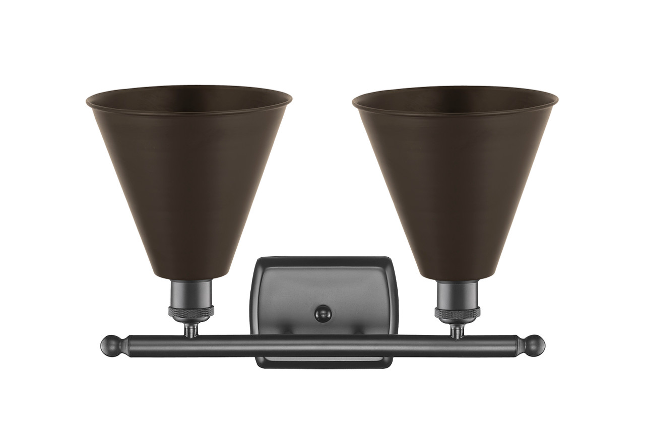 INNOVATIONS 516-2W-OB-MBC-8-OB 2-Light Bath Vanity Light Oil Rubbed Bronze