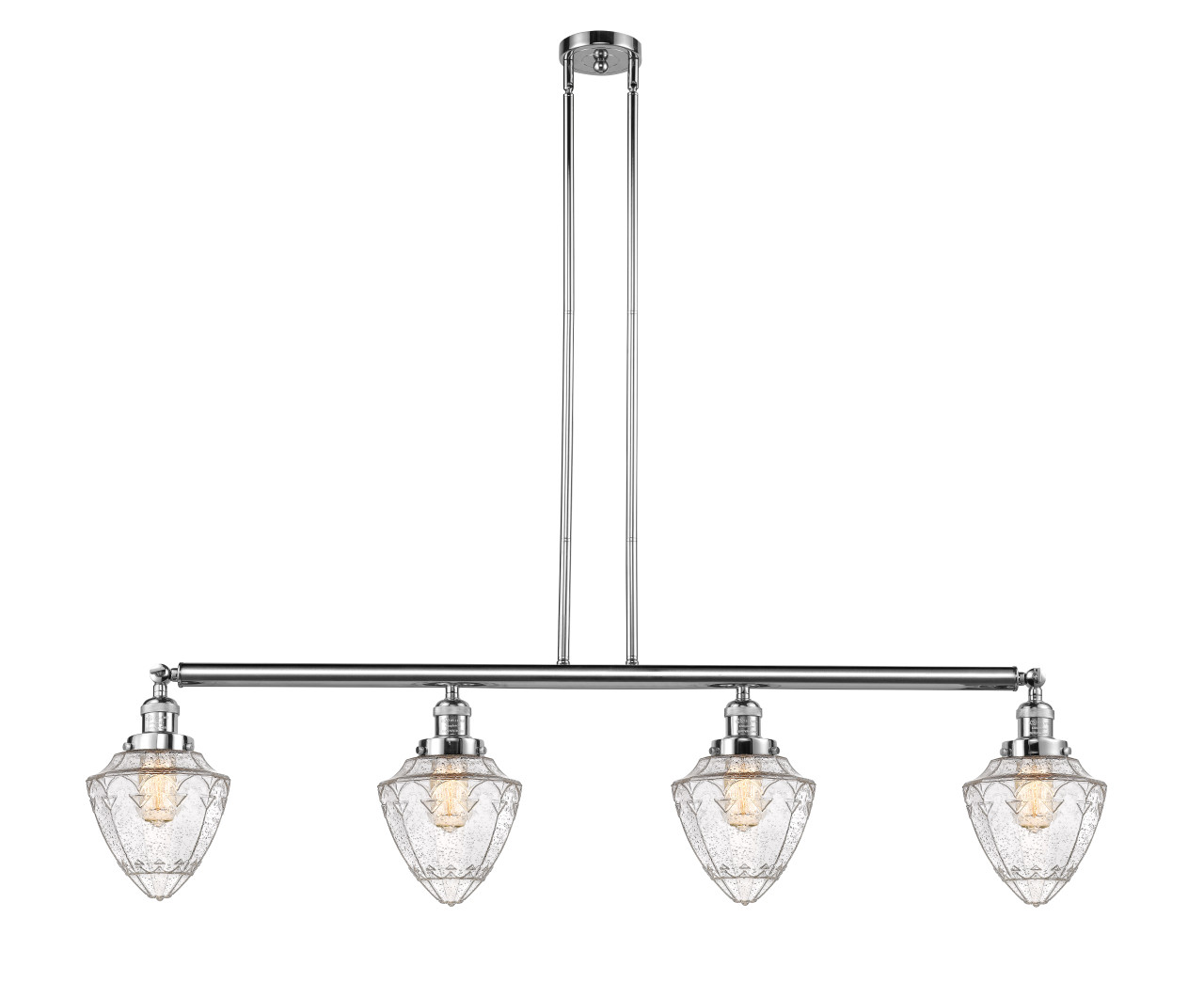 INNOVATIONS 214-PC-G664-7-LED 4-Light Island Light Polished Chrome